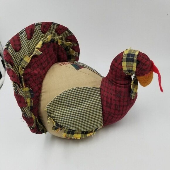 Vintage 90s Gibson Pumpkin Turkey Halloween Thanksgiving Decor Fall Lot - Picture 2 of 10